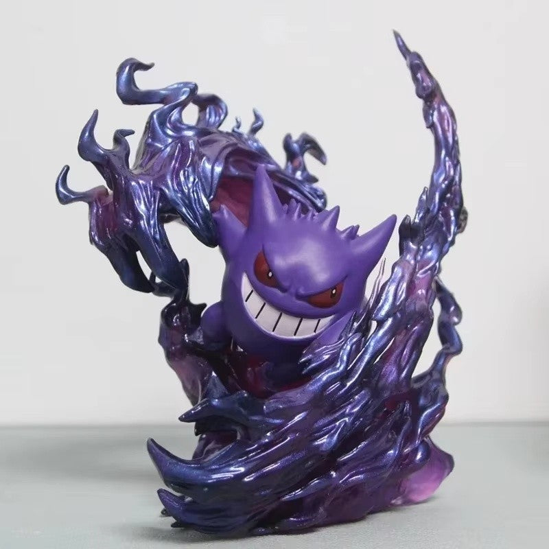 Estatueta de Pokémon Gengar de 18cm, Modelo de Ação de Anime, Estátua Colecionável para Exibição, Presente de Halloween, Natal e Aniversário