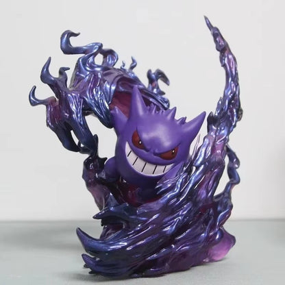 Estatueta de Pokémon Gengar de 18cm, Modelo de Ação de Anime, Estátua Colecionável para Exibição, Presente de Halloween, Natal e Aniversário