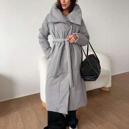 New Winter Women's Large Quilt Cotton Clothes Fashion Loose Long Overcoat Warm Cotton Jacket Female Cold Padded Jacket ?? ????
