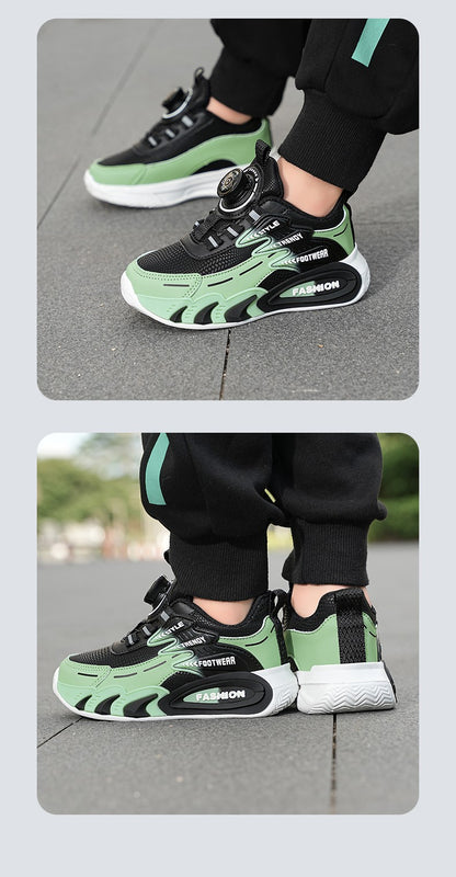 Leather Boys Kids Sneakers For Girls School Casua Outdoor Breathable Running Breathable Soft  Non-slip Children Shoes boacoisa