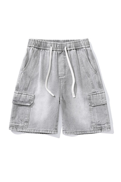 New tooling summer men's and women's casual outdoor cotton denim shorts loose sports breathable quick drying pants
