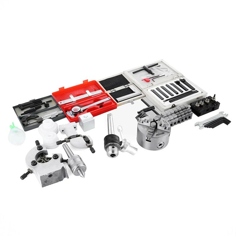 Máquina de torno para metal CJ0618 Mini 0-2500 RPM, velocidade variável, de bancada, multifuncional, de precisão, em metal