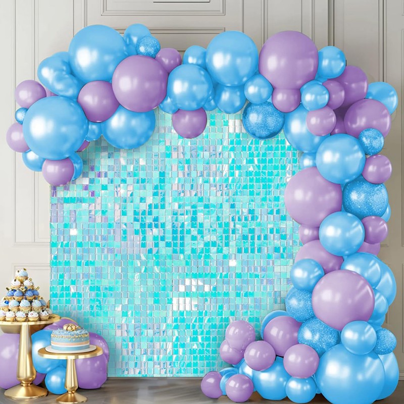 30Pcs/150x180cm Hot Shimmer Wall Panels Shaking Glitter with Wind Party Backdrop for Wedding Birthday Indoor Outdoor Sequin Wall