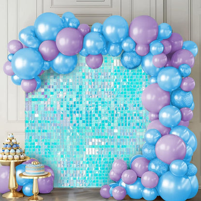 30Pcs/150x180cm Hot Shimmer Wall Panels Shaking Glitter with Wind Party Backdrop for Wedding Birthday Indoor Outdoor Sequin Wall