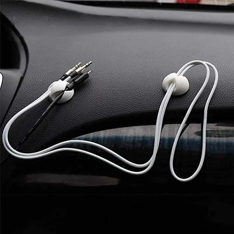 20pcs Data Cable Holders Charger Line Clip Easy to install For Computer/Tablet/Cellphone Wire Organization Household Accessories