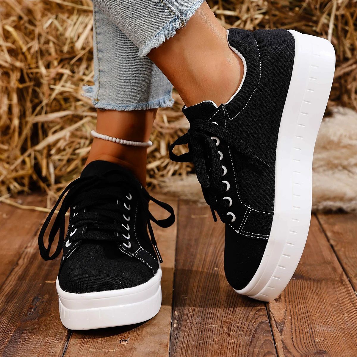Tênis Feminino 2025 Nova Moda Casual Sapatos Femininos Tênis Designer de Verão Feminino Cadarço Plataforma Esporte Sapatos Feminino