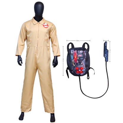 Adult Ghostbusters Cosplay Costumes with Backpack Performance Clothes Dance Drama ToolsChristmas Gift Carnival Theme Party