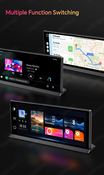 K2 Pro 11.3" DVR Automotivo 4K Câmera Sem Fio Carplay Android Auto Tela AI Câmera de Painel Gravador de Vídeo de Lente Dupla GPS de Navegação de Painel