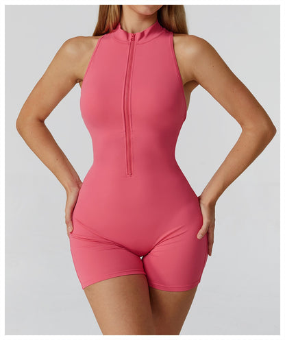 New Sexy Sports Set Women Gym Set Shorts Training Yoga Clothes Women Rompers Stretch Sports Jumpsuit Female Workout Bodysuits