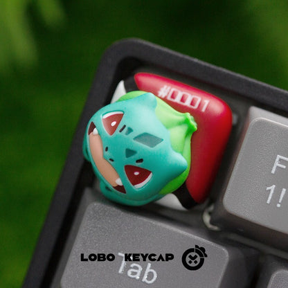 Pokemon Series Bulbasaur Squirtle Pikachu Charmander Mechanical Keyboard ESC Keycap Decoration Accessories Figures Gift