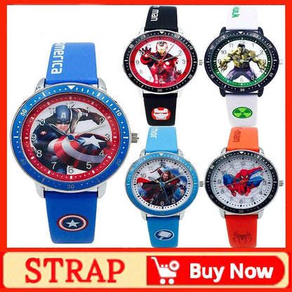 Mario Bros Children's Watches Action Figures Luigi Princess Peach Yoshi Bowser kids Sport Wristband Waterproof Digital Watch Toy