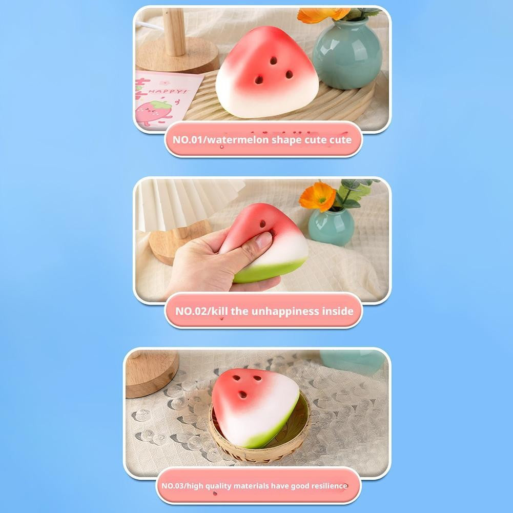 2026 New Squishy Watermelon Fidget Toy Stress Reliever Funny Pressure Reducer Prop Anti-Stress Slow Rising Fruit Pinch Squeeze