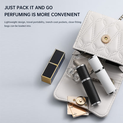 Louischanzl Premium PU leather Sprayer Suitable for Boarding Tight Sealing Travel Perfume Spray 5ml Perfume Atomizer  Bottle