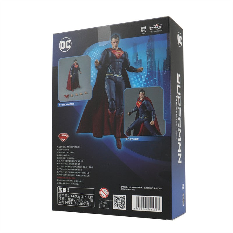 FondJoy DC Original 1/9 20CM Liga da Justiça Superman Batman Coringa Arlequina Mulher-Maravilha Victor Stone Aquaman Bonecos de Ação