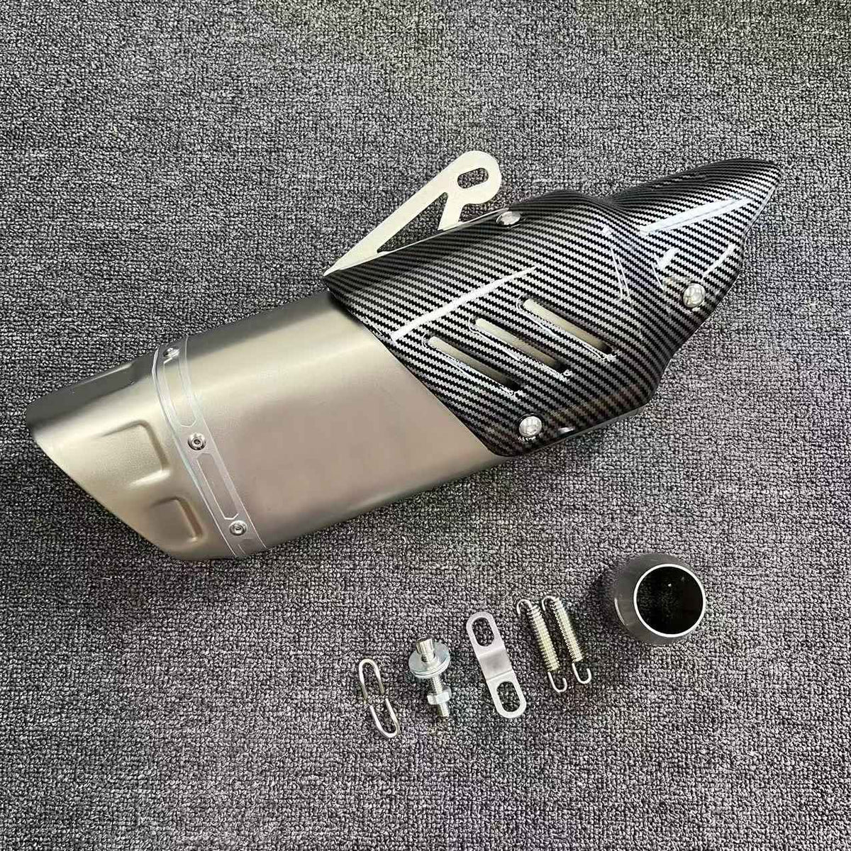 Universal 51mm Muffler Escape Stainless Motorcycle Exhaust AKR for Ninja Z400 250 Z900 ZX6R KTM RC 125 250 390 for YAMAHA R6 R3