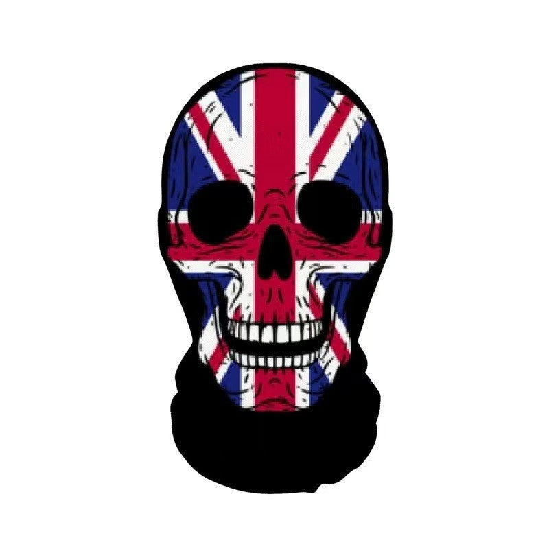 Halloween Terror Masks 3D Printing Skull Pattern Elastic Mesh Face Mask Funny Party Cosplay Props Balaclava Breathable Headcover
