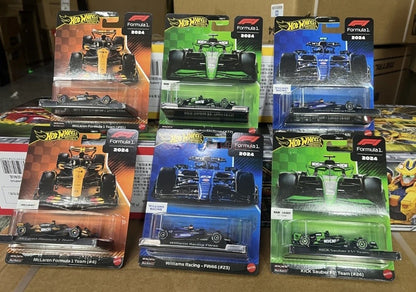 Hot wheels Premium 2025 NEW Formula F1 FW46 Racing Diecast Cars Model Mclaren KICK Sauber Williams Team 1:64 Model Alloy Vehicle