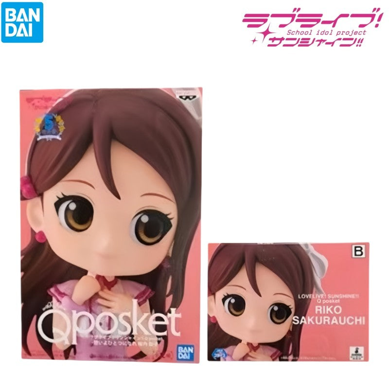 Em Estoque Bandai Original Box Kit Garagem Modelo Lovelive Qposket Sakurauchi Riko Ruby Kurosawa Tsushima Yoshiko Personagens de Anime