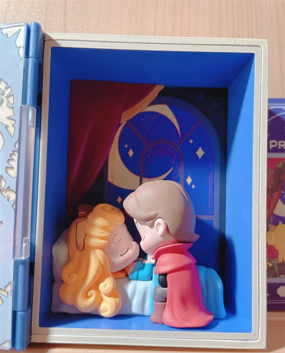 Disney Princess Fairy Tale Series Princess Aurora Action Figure Dolls Toys Christmas Gifts for Kids Girls Collection MINI Book