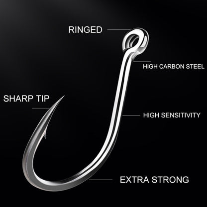 FTK 50-100pçs Anzol de Pesca Dourado Aço de Alto Carbono 1#-12# Anzol Farpado com Olhal Anzóis Vermelhos para Pesca de Carpa