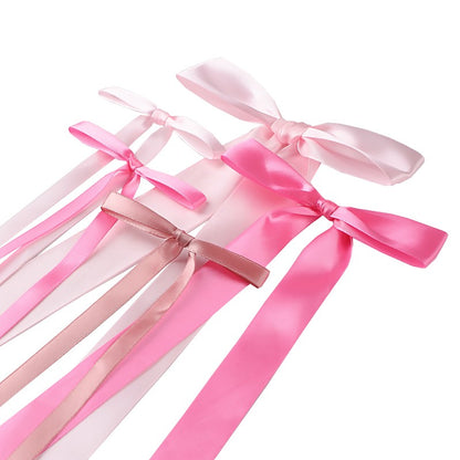 20Pcs Pink Bow Wall Decor, DIY Bow Photo Backdrop for Birthday Wedding Bachelorette Party Home Room Decoration DIY Gifts Ribbon