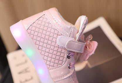 Kid Tennis 2025 Spring And Autumn Children LED Sneakers Boys Glowing Shoes kids Baby Girls Toddler Shoes with Light Up Luminous