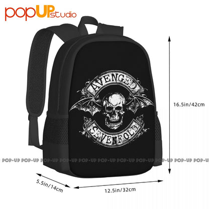 Mochila de grande capacidade Avenged Sevenfold Heavy Metal Estampa artística Estilo esportivo Mochilas de roupas