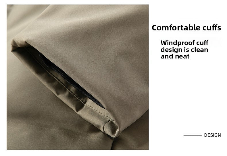 Top Grade ??????Men's Stand Collar Parka Jacket Windbreaker Coats Bubble Puffer Outerwear for Young Adults?????????????????