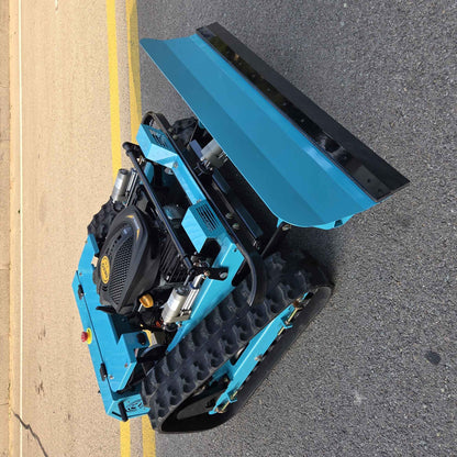 Controle remoto totalmente automático especial para remoção de neve no inverno, cortador de grama inteligente com esteira para pomares