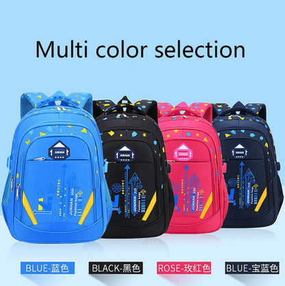 Bolsa de Ombro Infantil Padrão Geométrico Mochila Infantil para Escola Primária Mochila para Adolescentes Meninos Meninas Bolsa Escolar Impermeável Mochila