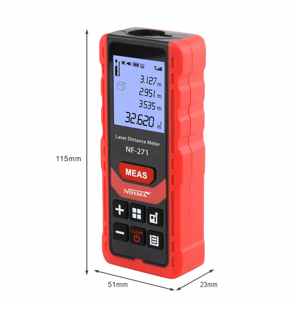 Noyafa NF-271 Medidor de Distância a Laser 40M 80M Telêmetro Trena Medidor de Alcance Dispositivo Régua Digital Ferramenta de Teste