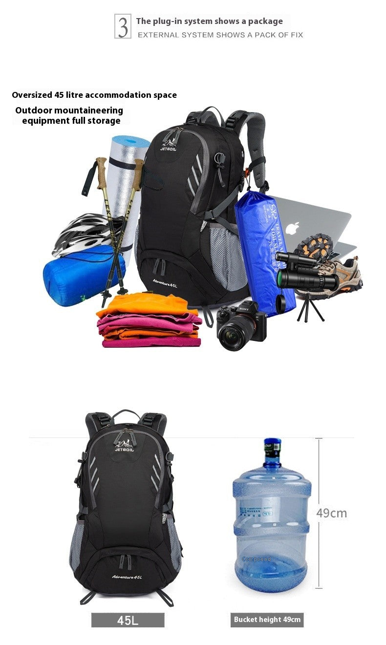 Mochilas de Caminhada Impermeáveis Masculinas e Femininas para Atividades ao Ar Livre, Montanhismo, Viagens, Esportes, Mochila de Grande Capacidade para Acampamento