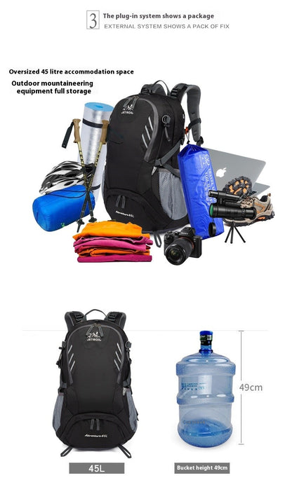 Mochilas de Caminhada Impermeáveis Masculinas e Femininas para Atividades ao Ar Livre, Montanhismo, Viagens, Esportes, Mochila de Grande Capacidade para Acampamento