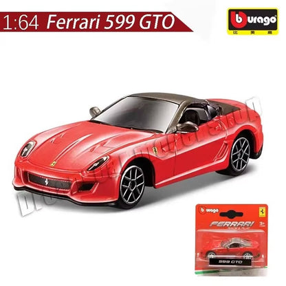 Burago 1:64 Ferrari Series SF90 488P Roma F430 F12 Liga de Carro Modelo Brinquedos Infantis Coleção de Presentes de Férias Modelo de Carro Atacado