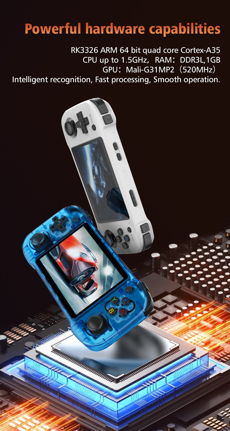 BOYHOM  Handheld Retro Game Console 4.2 Inch HD IPS Screen  Portable Video Player