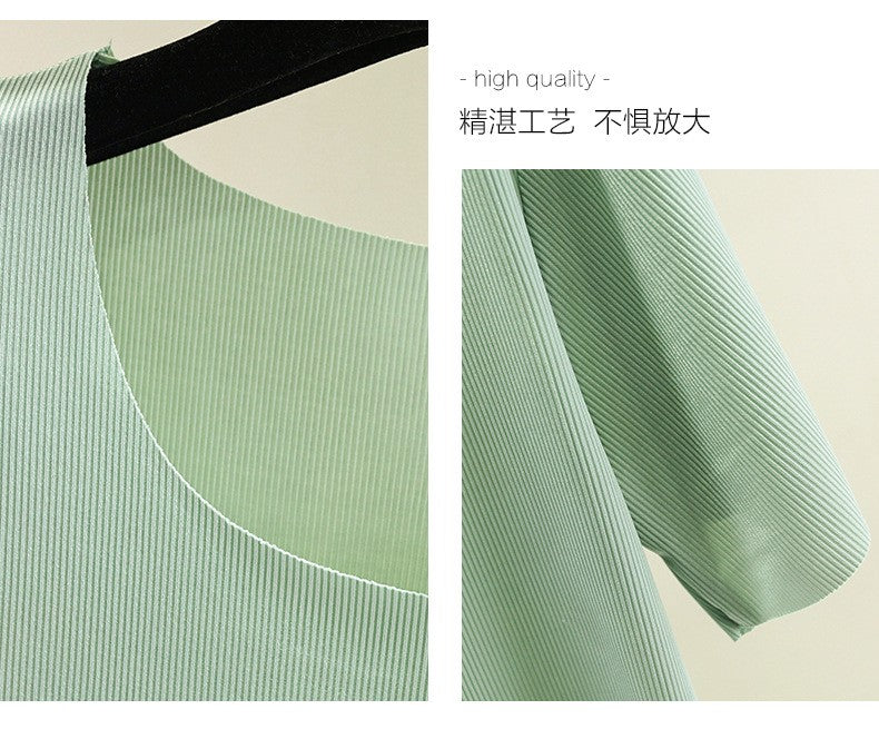 Super Thin Pajamas Suit Women Men Summer Ice Silk Cool Short-sleeved O-Neck Sleepwear Male Female Classic Simple Loungewear Suit