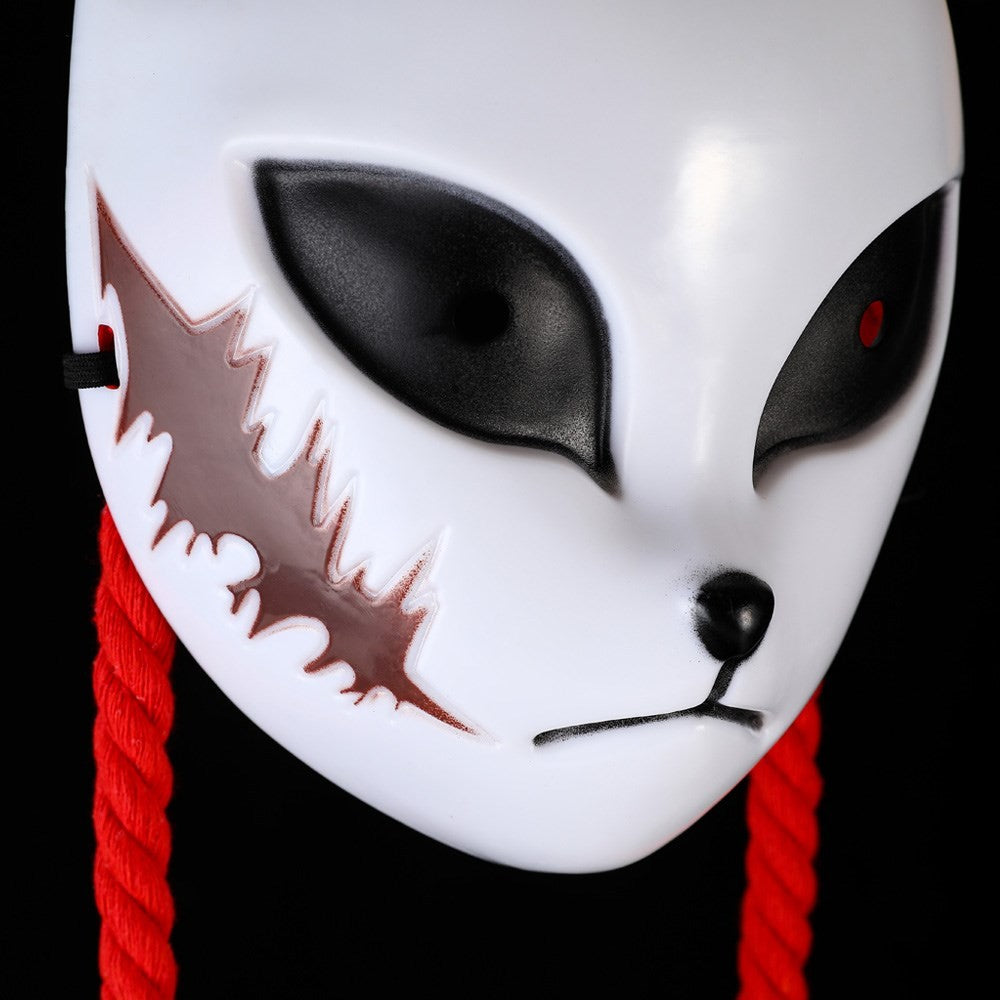 Anime Demon Mask Cosplay Kimetsu No Yaiba Sabito Makomo ABS Plastic Masks Halloween Party Costume Props Deluxe