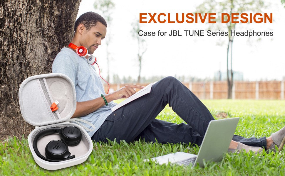 Estojo rígido LTGEM EVA para JBL Tune 510BT/520BT/660NC/670NC/570BT/525BT/500BT/500 Bolsa de armazenamento para fone de ouvido (somente bolsa)