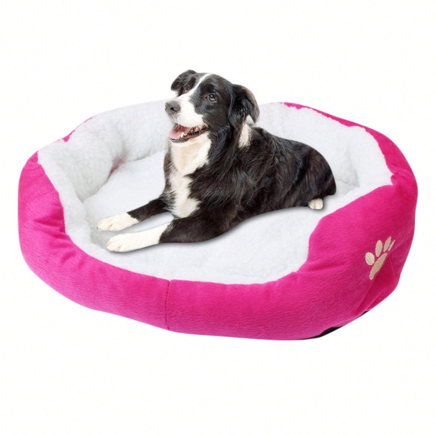 Cama de Pelúcia de Cordeiro Quente e Espessa para Animais de Estimação Pequenos e Médios 50*40CM