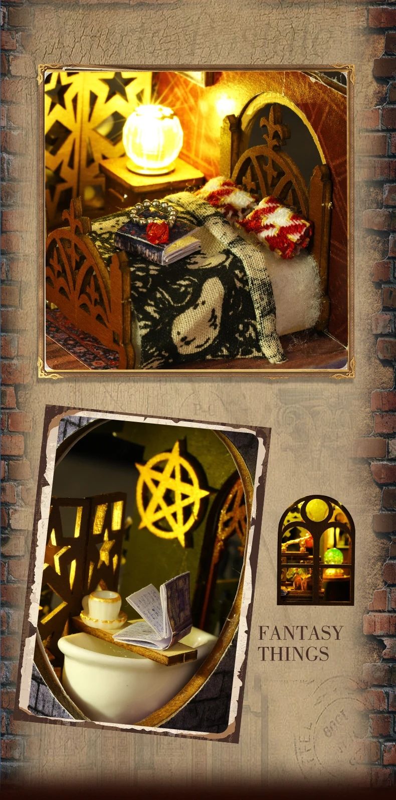 2014 New DIY Big Doll House Wooden Case Miniature Furniture Dollhouse Toys for Children Birthday Gifts