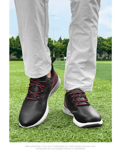 New Golf Shoes Men's Golf Shoes Casual Sneakers Anti-slip Outdoor Training Fitness Breathable Damping Wear-resistant Anti-odor