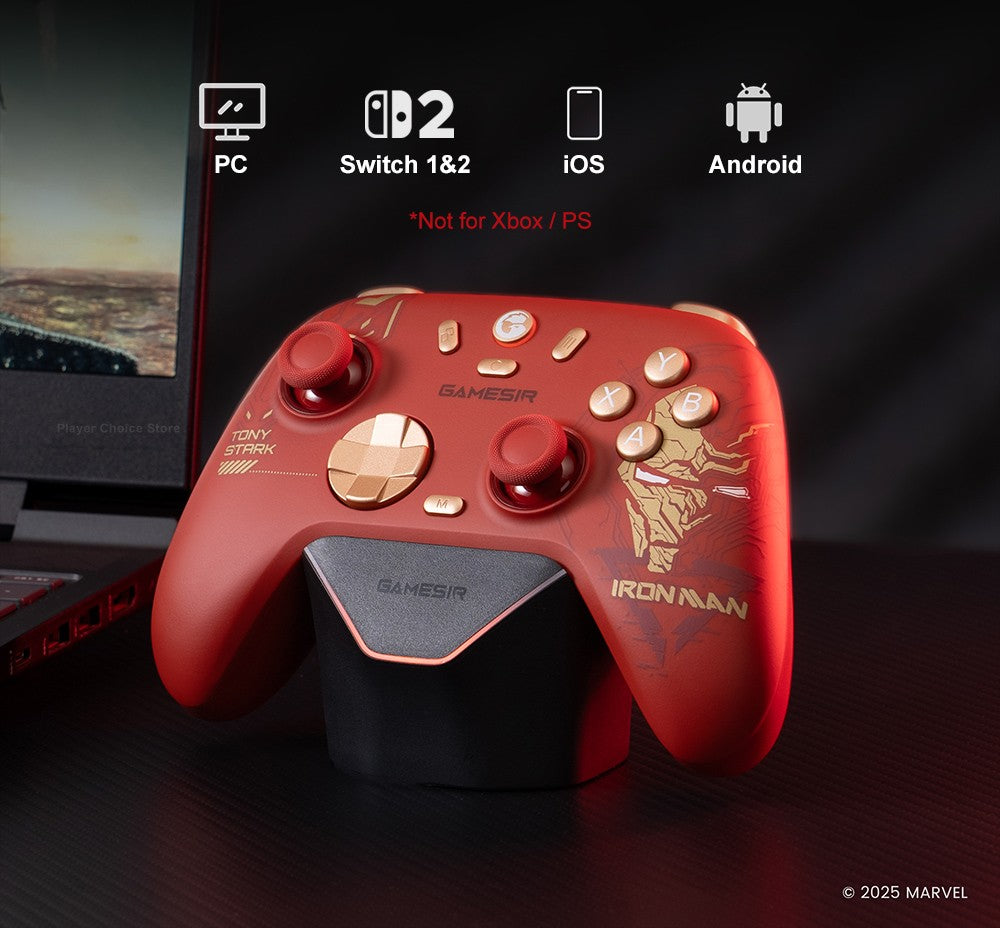 GameSir Nova 2 Lite Iron Man Edition PC Gamepad Wireless Controller for Windows iOS Android Mobile Steam Switch 2&1 Controle