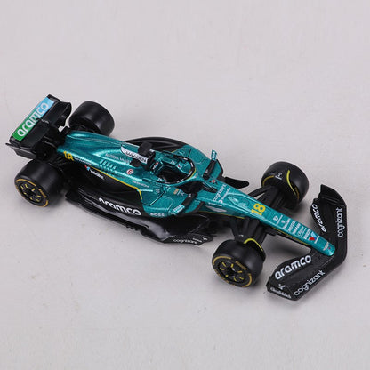 Burago 1:43 MR25 Aston Martin F1 Carro de Corrida Nº 18 Carro Modelo em Liga