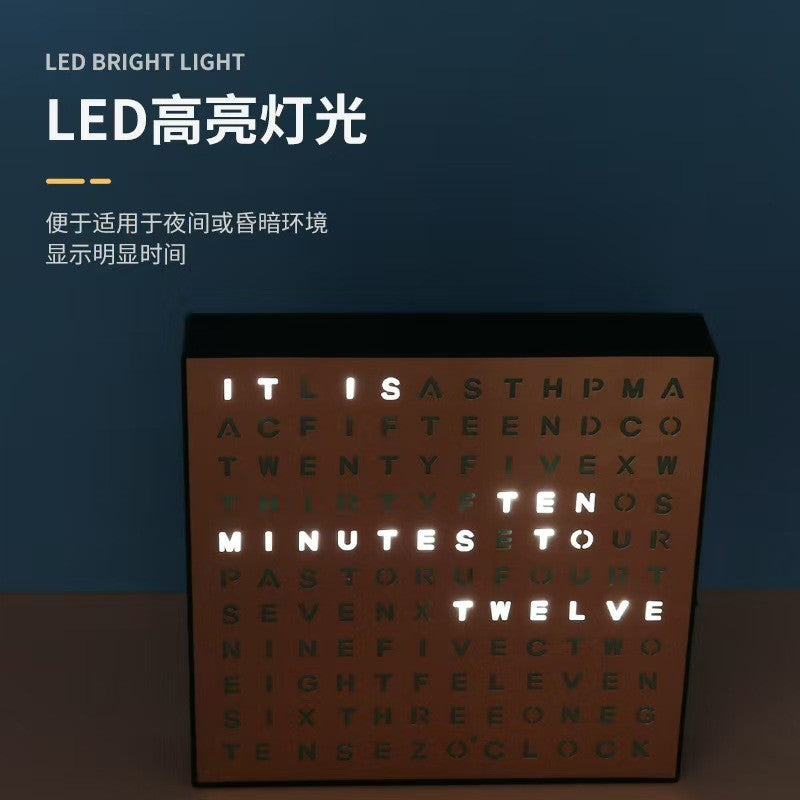 Fashion Design English Display Office Learning Reading Timer LED English Letter Display Reading Time Table
