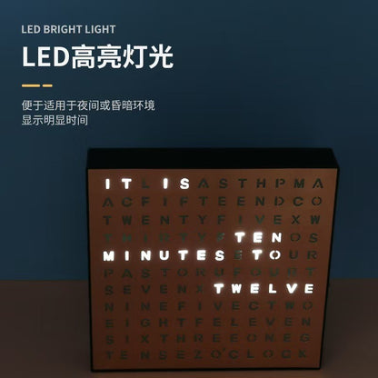 Fashion Design English Display Office Learning Reading Timer LED English Letter Display Reading Time Table