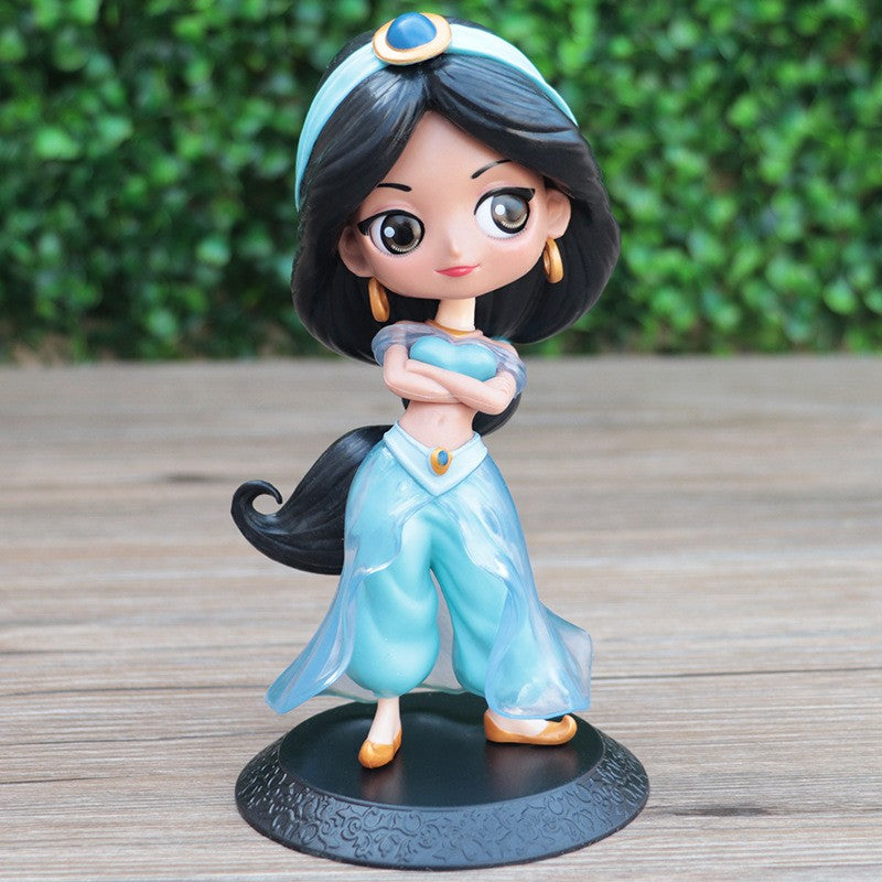 Disney Aladdin e a Lâmpada Mágica Personagens de Ação do Filme Jasmine Q Posket Anime Personagem Periférico Modelo Colecionáveis Brinquedos