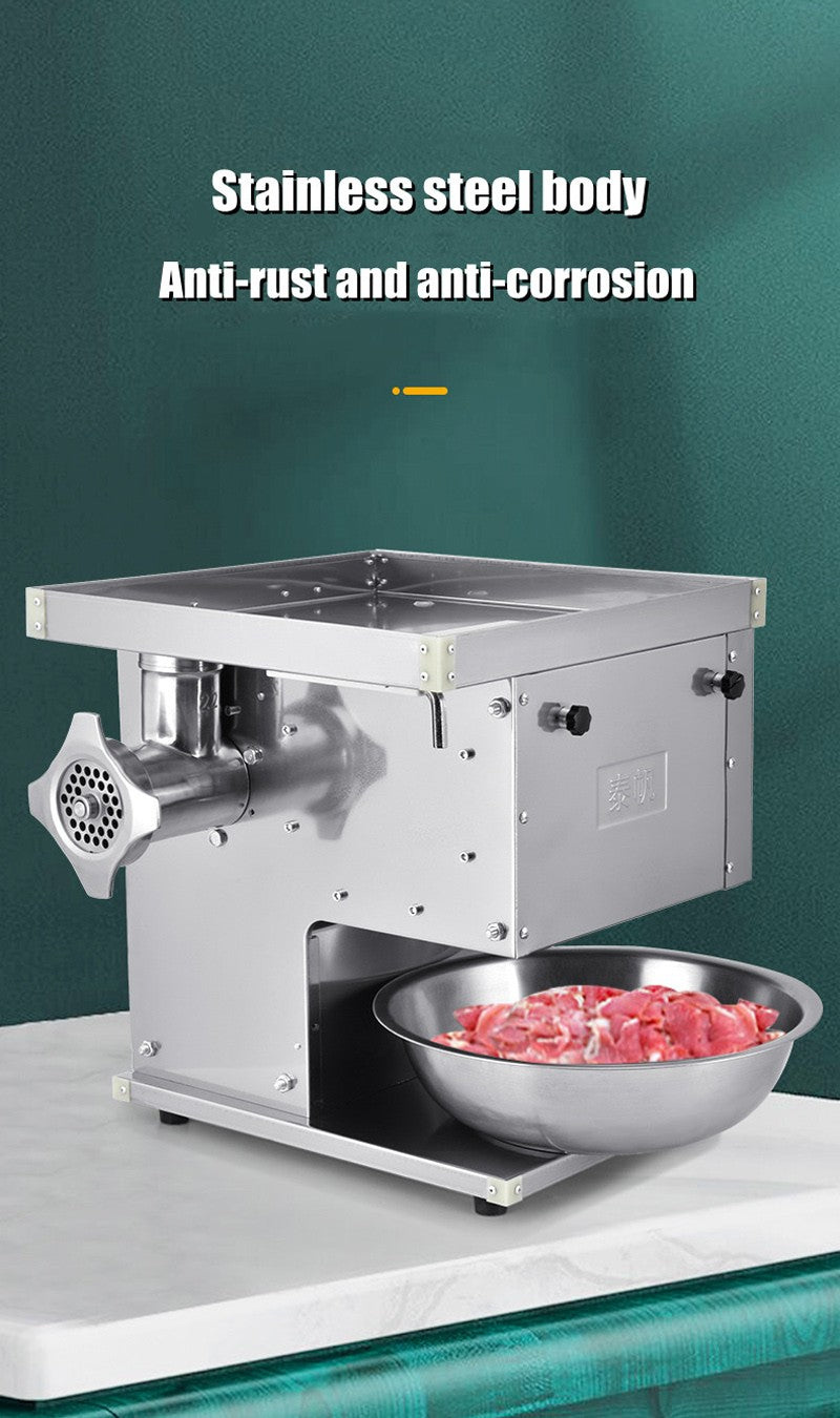 Moedor de carne elétrico de uso intenso de 120 kg/h, 110 V 240 V, para restaurante, açougue, cozinha, máquina de moer salsicha e carne bovina