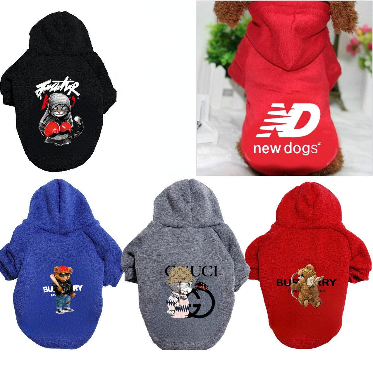 Roupas para cães de primavera e outono Suéteres para animais de estimação Casacos para aquecer Adequados para cães pequenos, filhotes de médio porte, bulldog francês grande