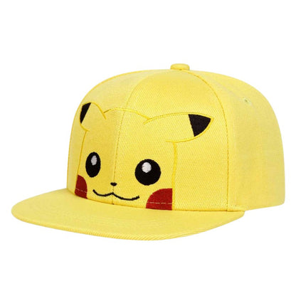 Pokemon Kawaii Anime Figures Pikachu Squirtle Bulbasaur Snorlax Mew Snorlax Adjustable Cosplay Hip Hop Baseball Cap Cartoon Hats
