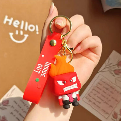30 Peças/Conjunto Atacado Chaveiro Divertida Mente 2 Boneco de Personagem de Desenho Animado Fofo Chaveiro Pingente de Boneca de Personagem de Filme para Presente Infantil